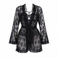 Robe Curto com Transparência em Tule