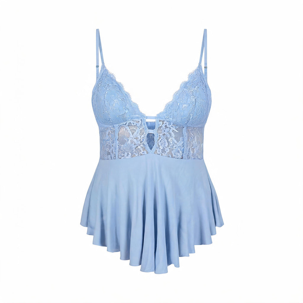 Camisola em Renda e Liganete
