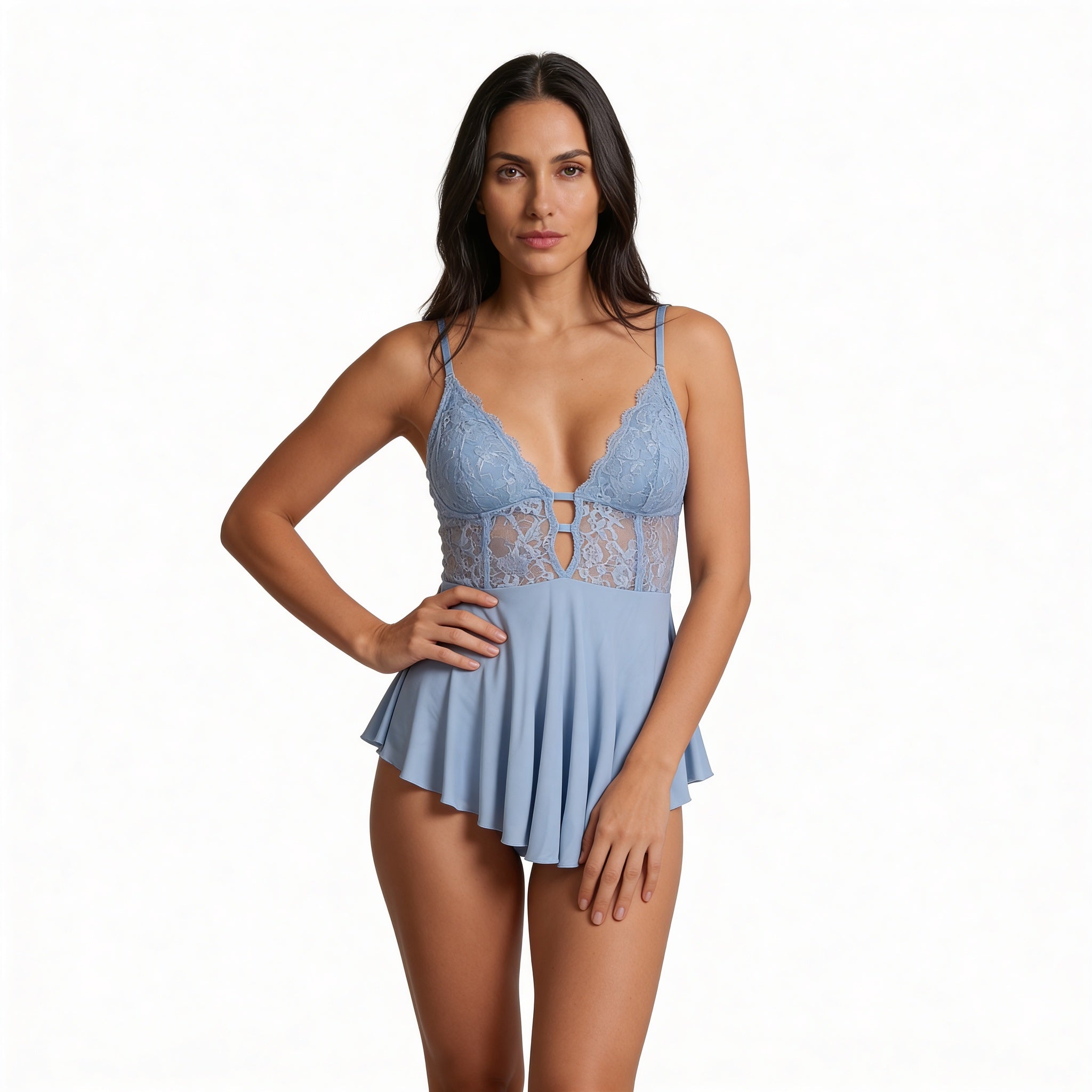 Robe em Liganete com Caimento Elegante